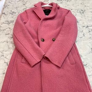 J. Crew pink wool coat size  00p